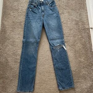 Abercrombie 90s ultra high rise slim straight jeans